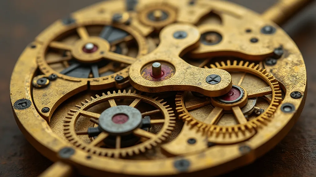 Brass watch movement parts