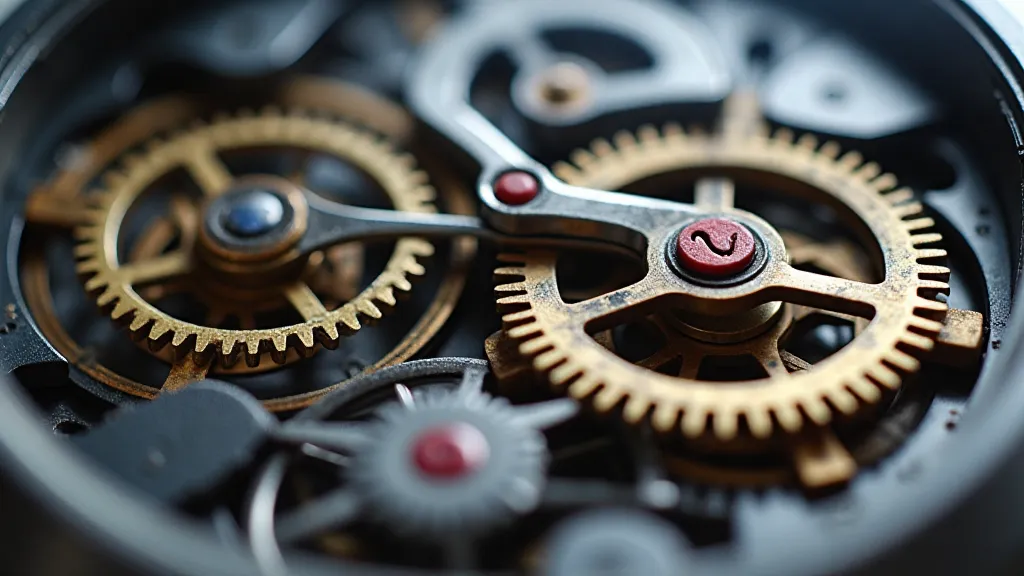 Modern watch movement with intricate finishing
