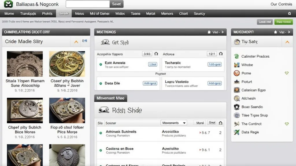 Screenshot of a watch movement identification website.