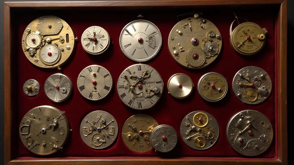 Collection of vintage watch movements
