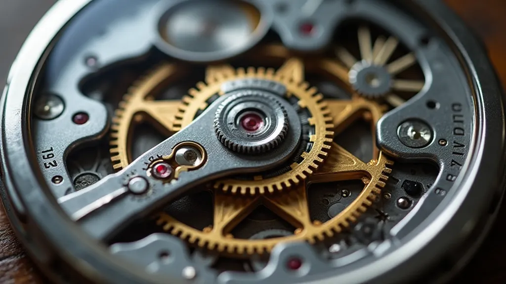 Close-up of a Seiko 6R31 movement