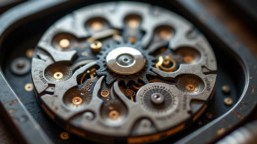 Assembled Valjoux 7750 movement